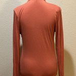 Venus Orange Open Neck Turtleneck Sweater Photo 1