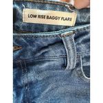 BCBGMAXAZRIA  Low Rise Baggy Flare Jeans Blue Wash Size 7 28 Photo 4