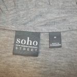 New York & Co. Soho Street Womens Top Blouse Size Medium Peplum Ruffle Gray Photo 3