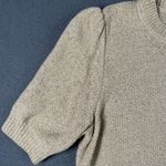 Ann Taylor ‎ Sweater Womens XS Metallic Short Sleeve Puff Shoulder Pullover Knit Photo 4