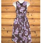 Moschino  Brown Purple Dress Photo 4