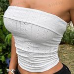 SheIn White Tube Top Photo 0