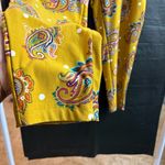 Terra & Sky Women’s Gold 2X  Paisley Leggings Fall Harvest Autumn Photo 1