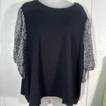 Premise  Black Elbow Sleeve Top Size 3XL EUC Photo 1