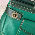 Coach Vintage  Green Leather Handbag and Wallet Set Photo 2