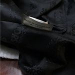 Michael Kors Brookville Black Signature Canvas/Leather Satchel Handbag Purse Photo 12