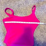 The Cove Vintage Le Women's 90s One Piece Swimsuit Hot Pink Ribbed high leg Photo 2