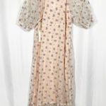 Capulet x Revolve Sheer Rosewood Embroidered Prairie Dress Cottagecore Photo 5