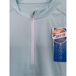 Evedoos Long Sleeve Blue 1/4 zip Workout Shirt Anti UV Sz Xl NWT Photo 5