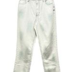 PacSun NWT Eco White & Green Mom Jeans Relaxed Fit Tapered Denim Size 29 | 8 NEW Photo 0