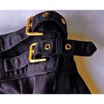 Ralph Lauren Lauren Pencil Skirt Sz M Modest Black Side Zip Double Metal… Photo 6