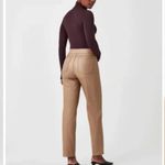 Spanx NWT Regular Pants Leather Like Slim Straight in toffee faux leather Photo 2