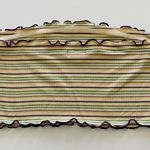 BP Multicolor Stripe Ribbed Lettuce Hem Crop Tube Top Large Photo 3