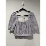 Everlane  Top Women Small Eyelet Puff Sleeve 100% Cotton Preppy Coquette Romantic Photo 1