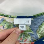 J. Jill women's tropical leaf floral print short sleeve casual cotton shirt S Photo 2