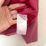 LOGO By Lori Goldstein [LOGO Lori Goldstein] Pink Tweed Gold Button Front Fray Hem Lady Jacket Size XS Photo 11