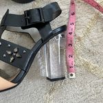 JustFab Studded Black And Nude Acrylic Heels Photo 4