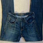 American Eagle Mid-Rise Straight Leg Dark Wash Jeans Photo 0