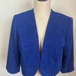 Maya Brooke Women's Size 10 Open Front Cropped Cardigan Jacket royal blue NWOT Photo 1