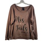 Joci & I Women's Brown Graphic Sweatshirt Psalm 136 His Love Never Fails Size M Size M Photo 0