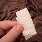 RTR Louna Brown Shimmery Collared Long Sleeve Side Ruched Mini Dress Sz L Size L Photo 9