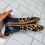 Diane Von Furstenberg DVF Navy and Leopard Botswana Ballet Flats‎ Photo 5