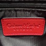 Christmas NWT Crabtree & Evelyn Large Red Tote Bag Laser Cut Vegan Leather Photo 8