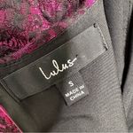 Lulus Spin The Night Magenta Jacquard Sleeveless Mini Skater Dress Size Small Photo 8