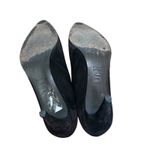 Stuart Weitzman  Black Suede Point Toe Heel Booties Sz 10 Photo 6