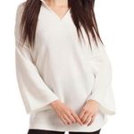 J. McLaughlin WHITE BEACH COTTON COVERUP TUNIC TOP M Photo 9