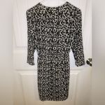 H&M black patterned v-neck long sleeve Drop Waist dress Photo 7