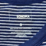 Sonoma  Women’s Navy and White Striped Dress NWT X13 Photo 2