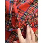 Old Navy  Women‎ Size Medium Tunic Shirt Red Flannel Button Down Shirt Cotton Photo 5