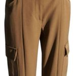 Cache  Olive Tan Slim Leg Cargo Pant Ankle Zipper New Stretch Dress Up $98 NWT Photo 8