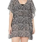 Coastal Blue Pom Pom fringe cover up Black Size M Photo 0