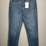 Cello  Jeans Sz 3 Womens High Rise Straight Leg Raw Split Hem Denim Jeans Photo 0
