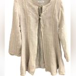 Giorgio Armani emporio armani cardigan Woman’s tie front sequin linen blouse cardigan $800 glam Photo 1