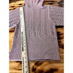 Talbots  Sweater Women Size Small Cowl Neck Short Sleeve Open Knit Cotton Classic Photo 2