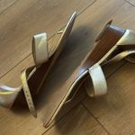 Coach  Vienna Gold T strap pebble leather sandal Photo 8