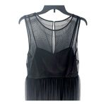 LC Lauren Conrad Lauren Conrad Size 12 NWT Black Sheer Top Layered Bottom/Lined Sleeveless Dress Photo 4