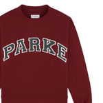 PARKE  NWT Maroon and Green Holiday Crewneck  Photo 0