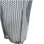 New Ruby Y2K Tie Front Open Vest Size Large Textured Sheer Pattern Black White Photo 6