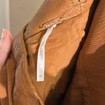 Free People  Payton Vegan [Faux] Leather Mini Skirt Brown Women’s Size 12 Photo 3