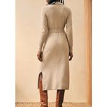 Faherty  Jackson Sweater Dress Tan Oatmeal Long Sweater XL Photo 6