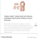 Betsey Johnson pearly orbit knit headband & scarf Photo 7