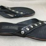 Brighton  Womens Black Thong Sandals Size 8.5  Made in Italy. Photo 0