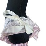 Gunne Sax Vintage 80's Bo Peep Pink Satin Southern Belle Prom Dress Size 11 Photo 5