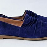 Franco Sarto Fidelity Blue Suede Ruched Loafers Size 6½ Photo 2