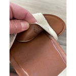 Franco Sarto Franco Sarto Ivory White Snake Embossed Platform Sandals Criss Cross Straps 7 Photo 5