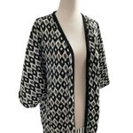 Altar'd State Cover Up Cardigan Fringe Size M/L Black White 18-676 Photo 3